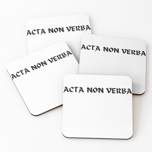 Item preview, ACTA NON VERBA t shirt sticker designed and sold by Q-Q-Q-Q.