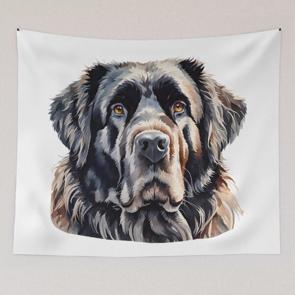 Item preview, Watercolor picture of a Newfoundland Dog designed and sold by Petalandfur.