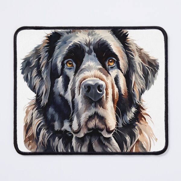 Item preview, Watercolor picture of a Newfoundland Dog designed and sold by Petalandfur.