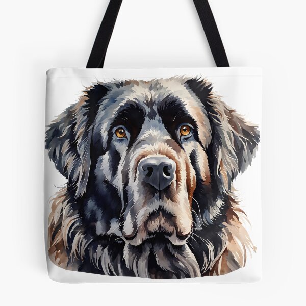 Item preview, Watercolor picture of a Newfoundland Dog designed and sold by Petalandfur.
