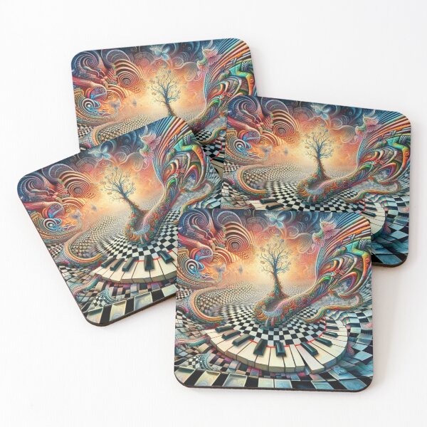 Item preview, Mystical Keys Surreal Art -  home decor designed and sold by crea8iveway.