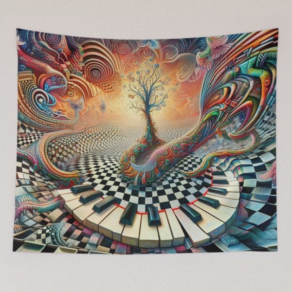 Item preview, Mystical Keys Surreal Art -  home decor designed and sold by crea8iveway.