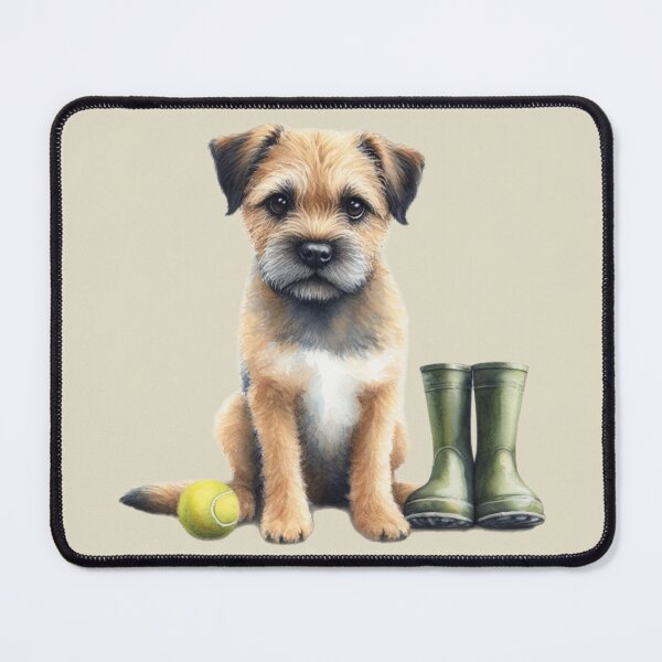 Item preview, Border Terrier Walkies Time designed and sold by barksandsqueaks.