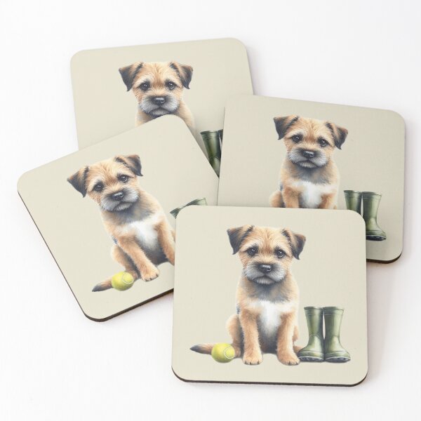 Item preview, Border Terrier Walkies Time designed and sold by barksandsqueaks.