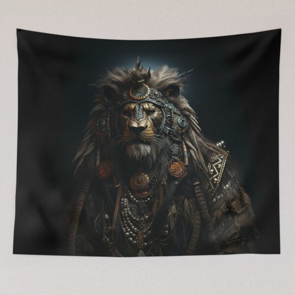 Item preview, Brutal Lion with Dreadlocks designed and sold by OldNewAmbient.