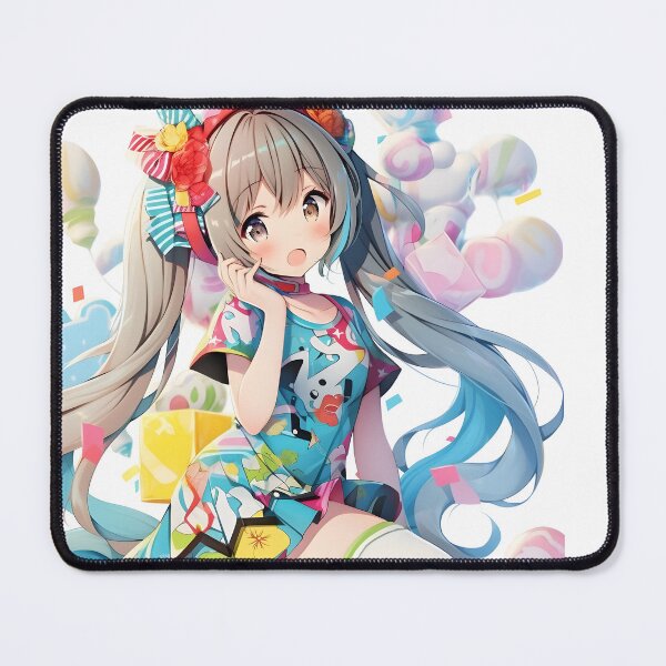 Item preview, Fantasy colorful anime girl with teddy colorful bears art designed and sold by TheArtistOf2022.