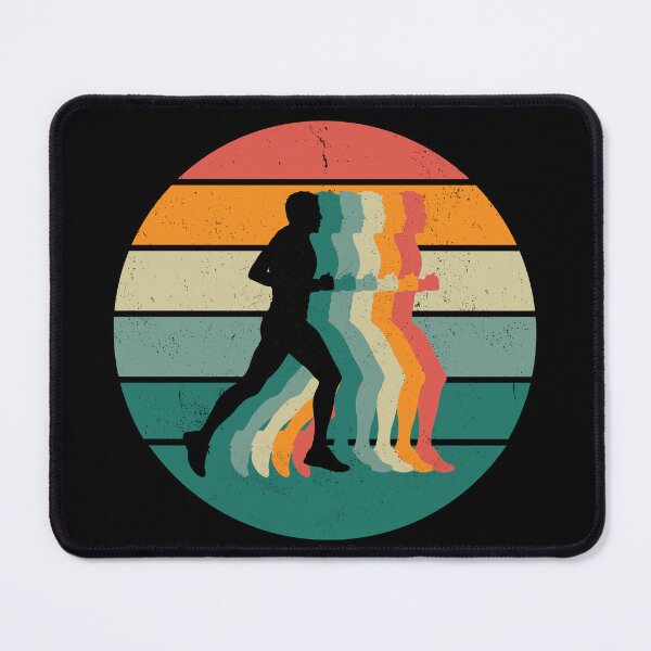 Item preview, Run silhouette on retro vintage screen designed and sold by Rbnano.
