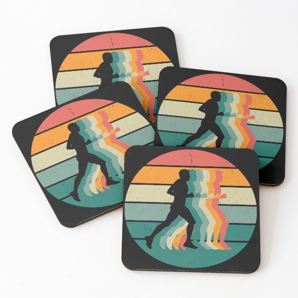Item preview, Run silhouette on retro vintage screen designed and sold by Rbnano.