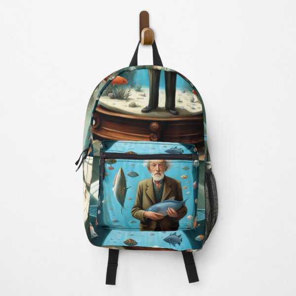 Item preview, Old Man and Fish - Surrealism Art designed and sold by joejiing.