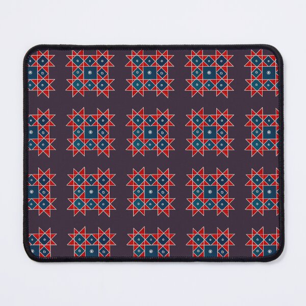 Item preview, Kolam/Muggu/Rangoli  - Red with Blue designed and sold by ShreecreatE.