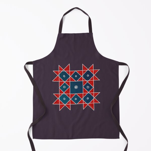Item preview, Kolam/Muggu/Rangoli  - Red with Blue designed and sold by ShreecreatE.