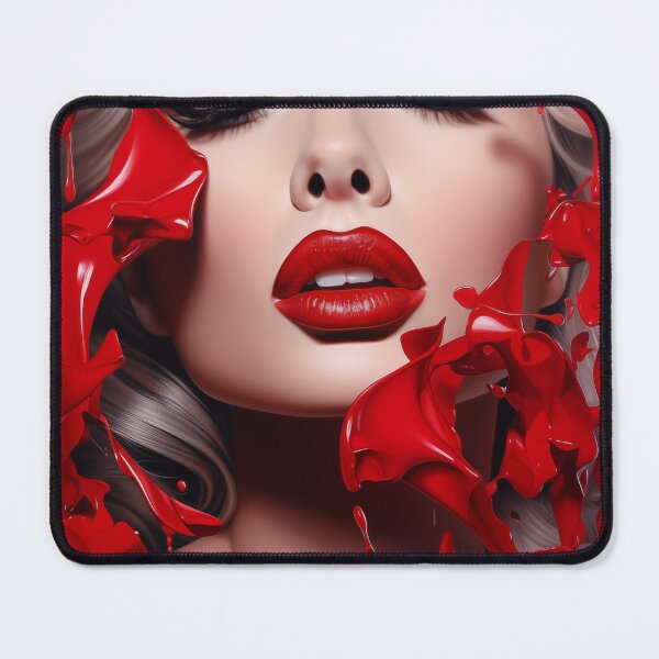 Item preview, Red lipstick Beautiful woman portrait  designed and sold by Akazox.