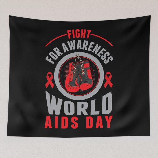 Item preview, Fight for Awareness World AIDS Day HIV Aids Fighter Warrior designed and sold by defabiosofxs.