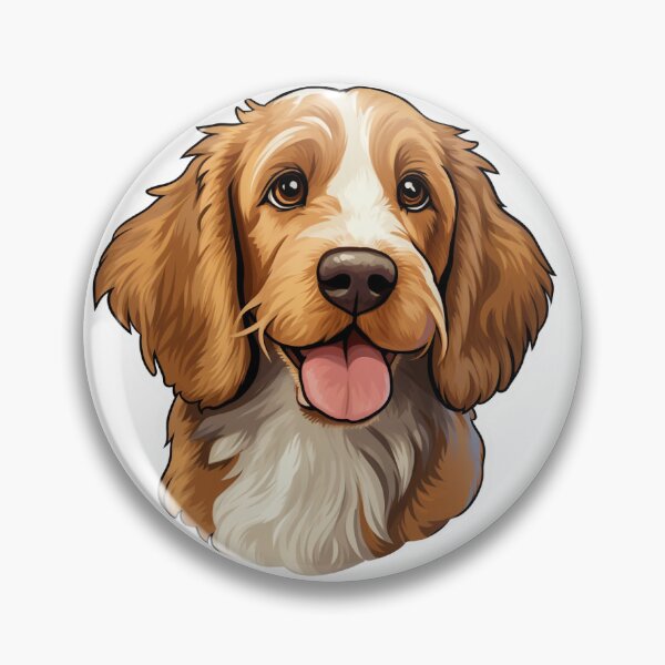 Item preview, Cute Smiling Basset Fauve De Bretagne Dog designed and sold by ReeHub.