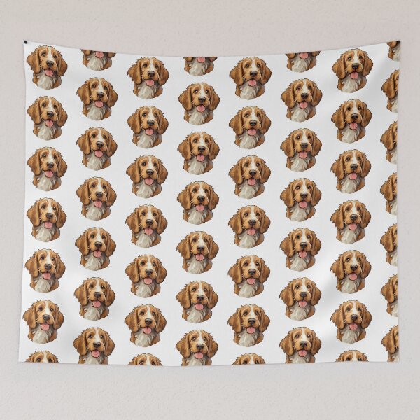 Item preview, Cute Smiling Basset Fauve De Bretagne Dog designed and sold by ReeHub.