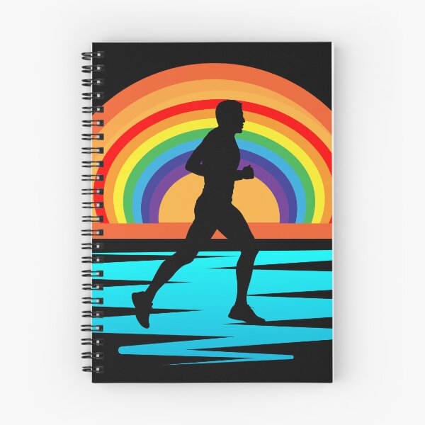 Item preview, Run silhouette on rainbow designed and sold by Rbnano.