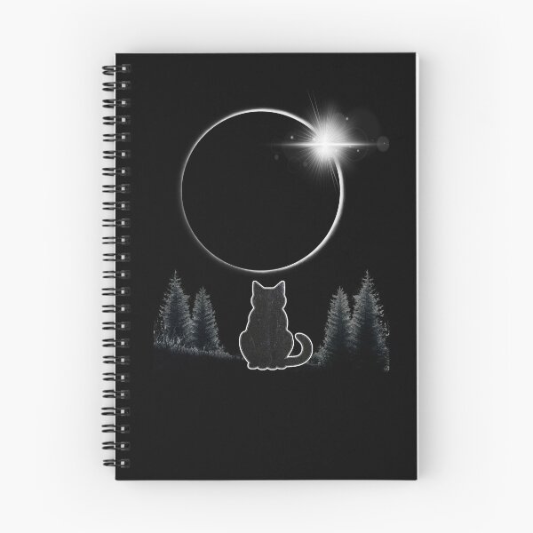 Item preview, Black Cat Watching Total Solar Eclipse 2024 Cat Lover Astronomy Totality designed and sold by HalloweenGift.