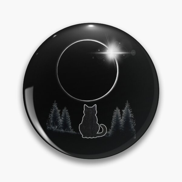 Item preview, Black Cat Watching Total Solar Eclipse 2024 Cat Lover Astronomy Totality designed and sold by HalloweenGift.