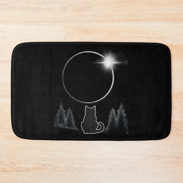 Item preview, Black Cat Watching Total Solar Eclipse 2024 Cat Lover Astronomy Totality designed and sold by HalloweenGift.