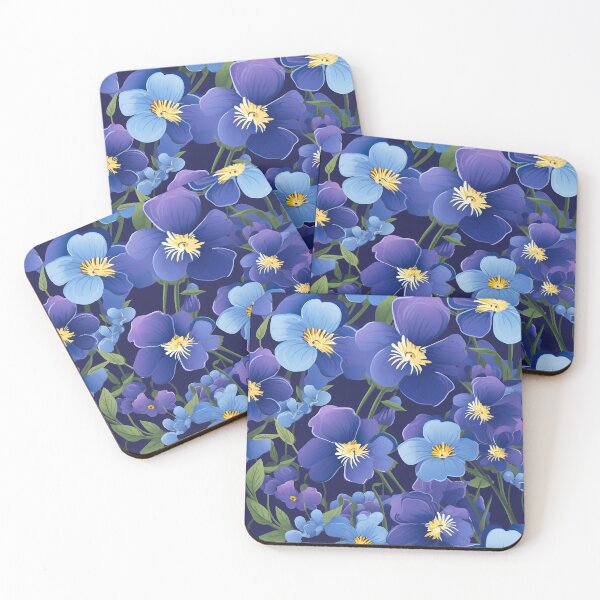 Item preview, Wisconsin Common Blue Violet State Flower Design Floral Design  designed and sold by Lumora.Studio.