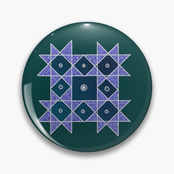 Item preview,  Kolam/Muggu/Rangoli - Blue designed and sold by ShreecreatE.