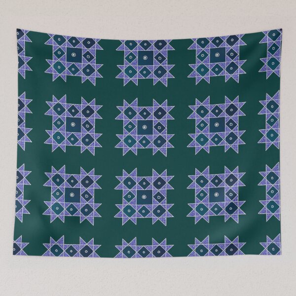 Item preview,  Kolam/Muggu/Rangoli - Blue designed and sold by ShreecreatE.