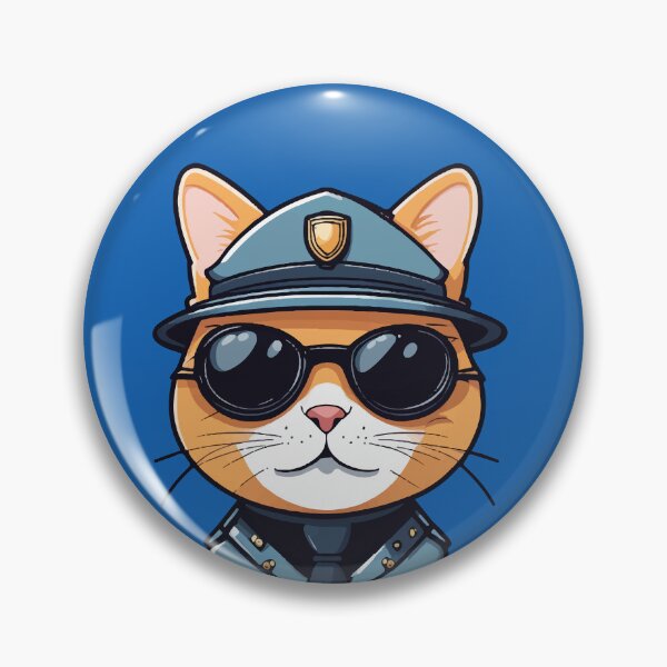 Item preview, A cat cop with shades designed and sold by Dalevalart.