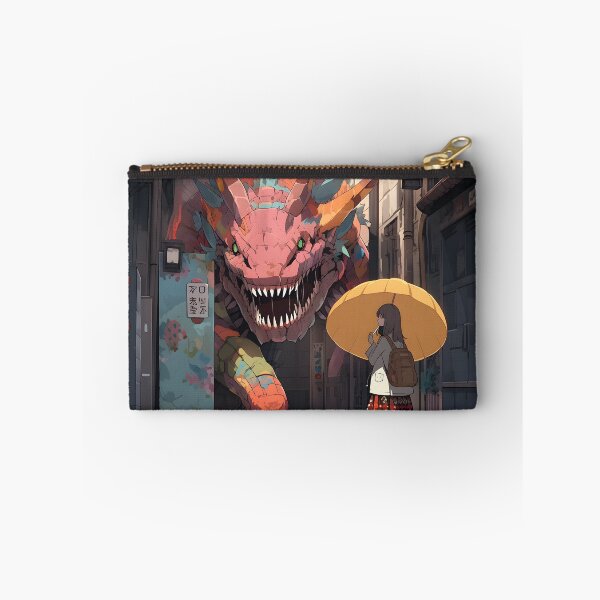 Item preview, Anime monster in Chinese alley with girl art designed and sold by TheArtistOf2022.
