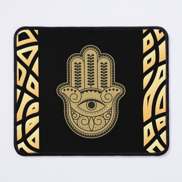 Item preview, Hamsa Hand Gold and Black designed and sold by tkel1.