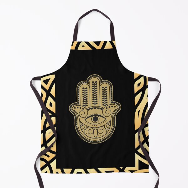 Item preview, Hamsa Hand Gold and Black designed and sold by tkel1.