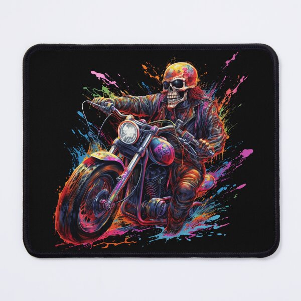 Item preview, Apocalyptic Biker 4: skeleton on a Motorcycle designed and sold by GrungeGarage.