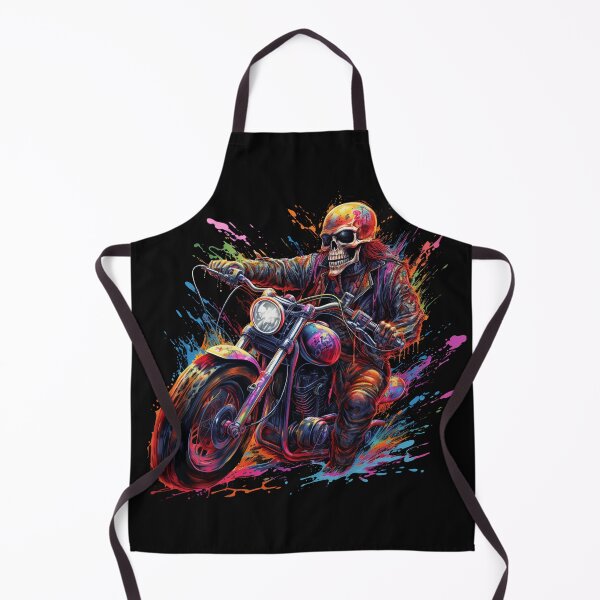 Item preview, Apocalyptic Biker 4: skeleton on a Motorcycle designed and sold by GrungeGarage.