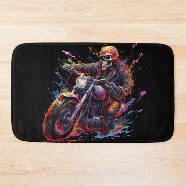 Item preview, Apocalyptic Biker 4: skeleton on a Motorcycle designed and sold by GrungeGarage.