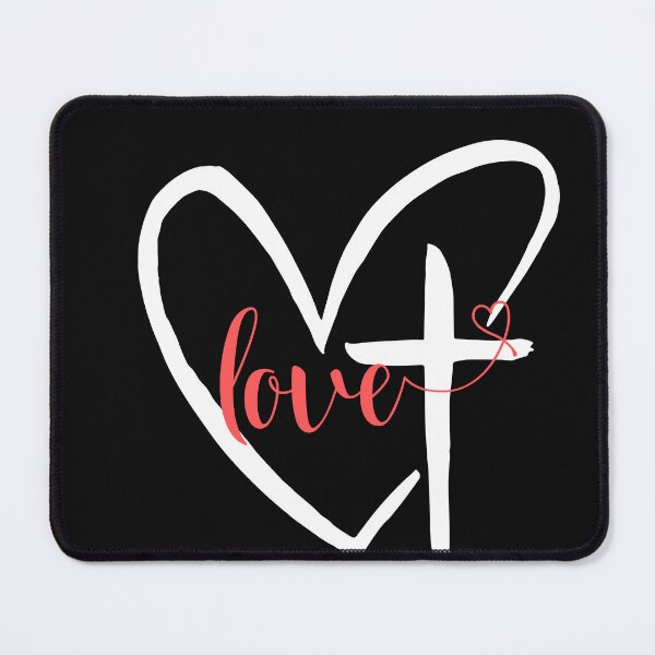 Item preview, Cross-Heart-love-christian sticker designed and sold by Faithandpattern.