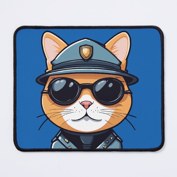Item preview, A cat cop with shades designed and sold by Dalevalart.