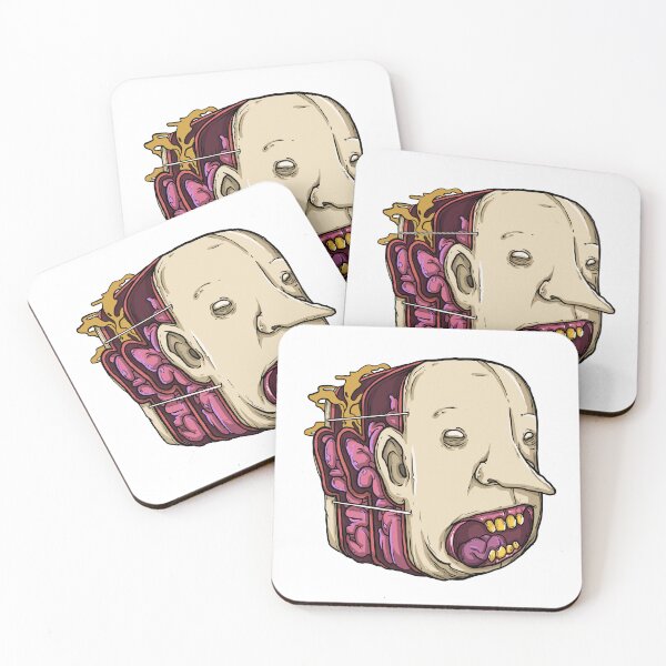 Item preview, Pegatina de cabeza surrealista designed and sold by AmadKizuna.