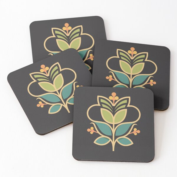 Item preview, flower logo graffiti monogram black color style graphics simplicity monogram blue  logo flower, floral T-shirt, dress, leggings, flower-print bedding fabric designed and sold by gulka8.
