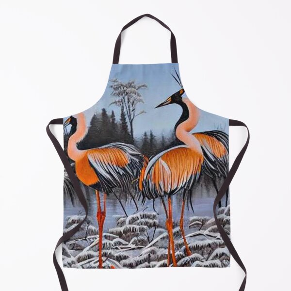 Item preview, Crowned Cranes in winter landscape designed and sold by George Hutton Hunter.