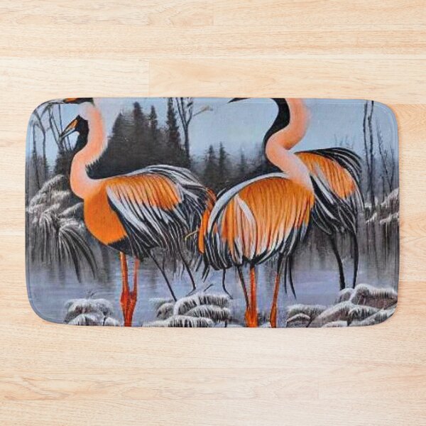 Item preview, Crowned Cranes in winter landscape designed and sold by George Hutton Hunter.