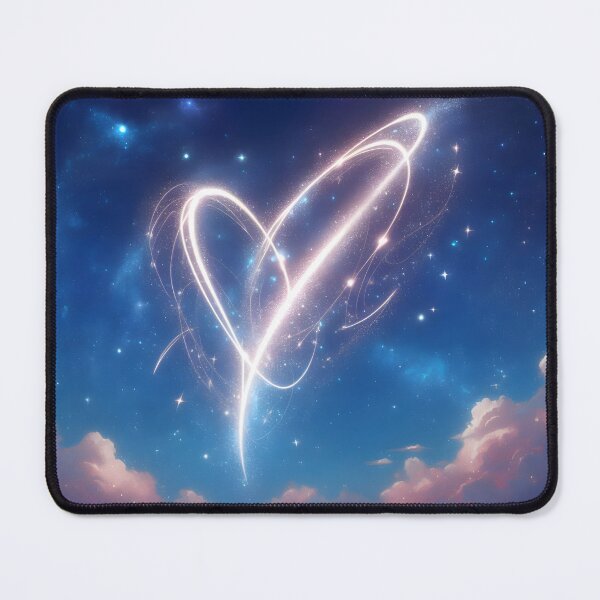Item preview, A shining and magical heart in the sky designed and sold by AI-Only Creations.