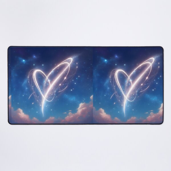 Item preview, A shining and magical heart in the sky designed and sold by AI-Only Creations.