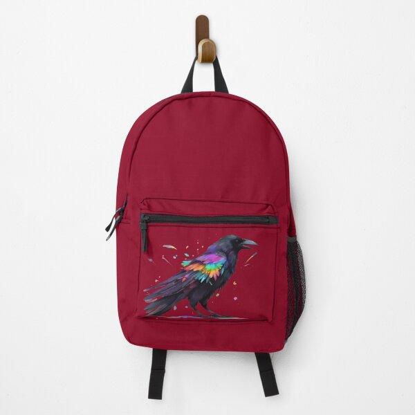 Item preview, Crow with colorful feathers designed and sold by KarakitAI.