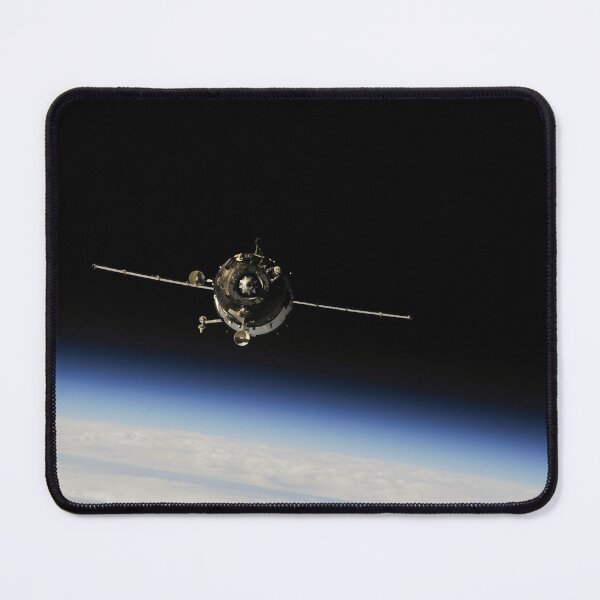 Item preview, STK204629S-The Soyuz TMA-10M above Earth's limb. designed and sold by StocktrekImages.
