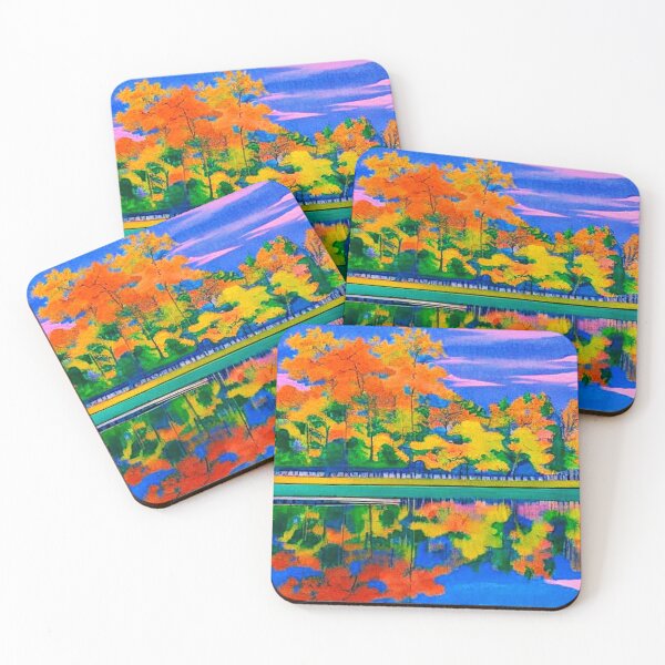 Item preview, Trees reflecting on river designed and sold by George Hutton Hunter.