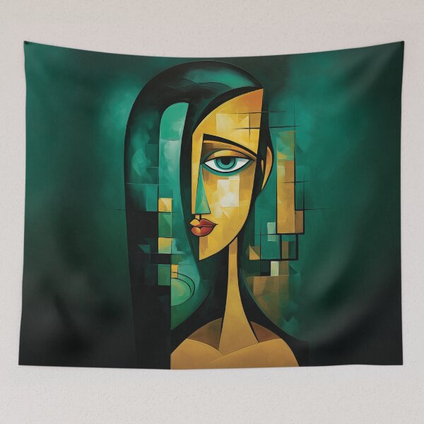 Item preview, Verdant Vision: Cubist Contemplation designed and sold by ZedMont.