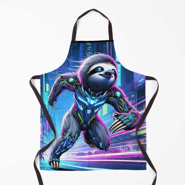 Item preview, CyberSloth: Neon Agility designed and sold by slothsandducks.