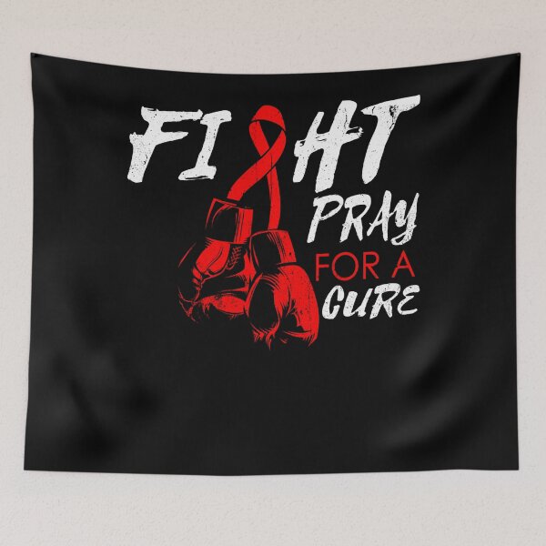 Item preview, Fight Pray For Cure HIV AIDS Awareness Support Day Warrior designed and sold by defabiosofxs.