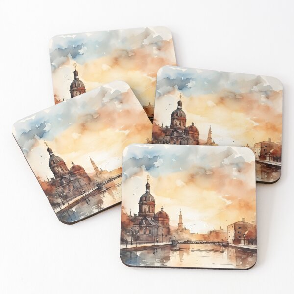 Item preview, Berlin cityscape watercolor painting, Berlin skyline, Berlin souvenir, Berlin travel, German city, Germany trip designed and sold by SpettacolArte.