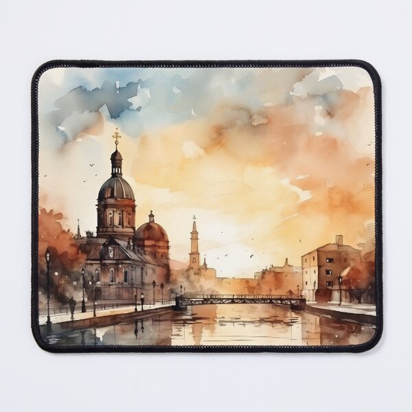 Item preview, Berlin cityscape watercolor painting, Berlin skyline, Berlin souvenir, Berlin travel, German city, Germany trip designed and sold by SpettacolArte.