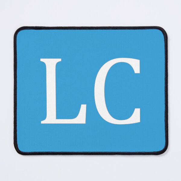 Item preview, LC Initials Monogram Elegant White Letters designed and sold by Jeallan Designs.